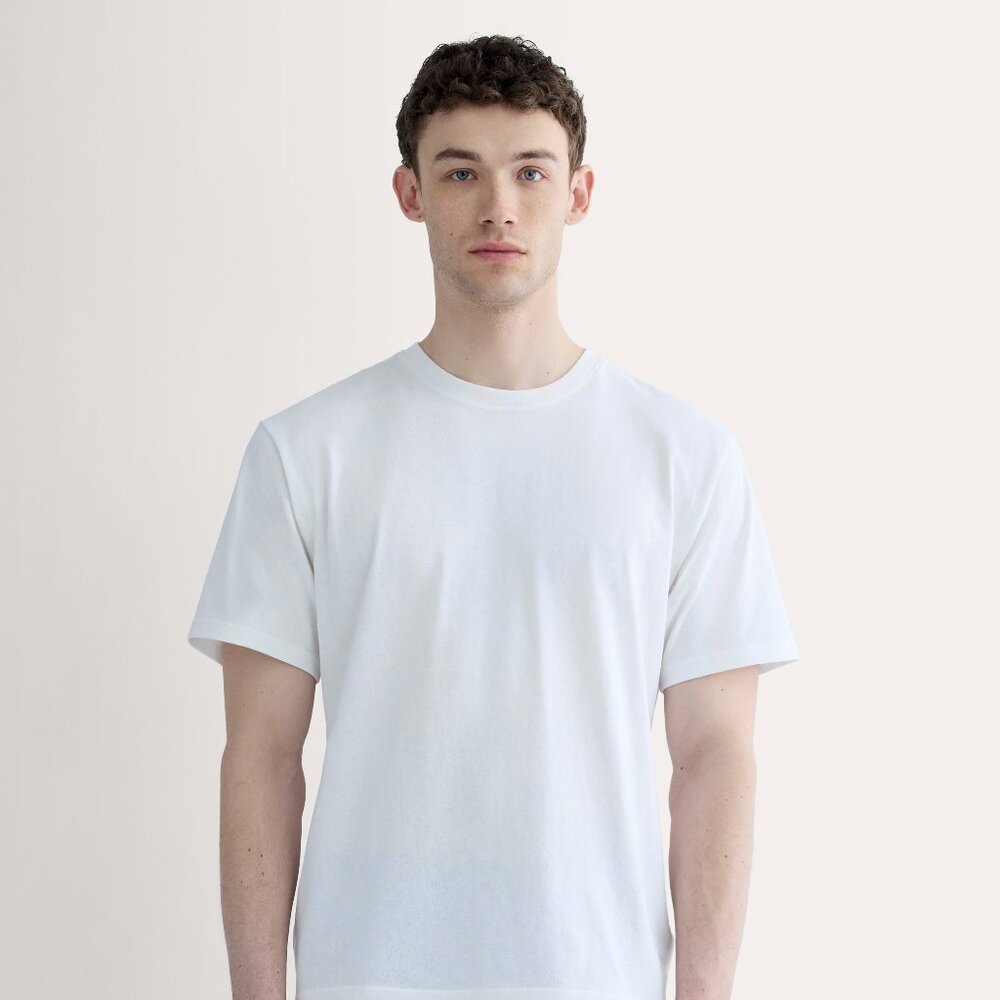 Premium-Weight Relaxed Crew Neck | Uniform T-Shirt in White, Size Large
